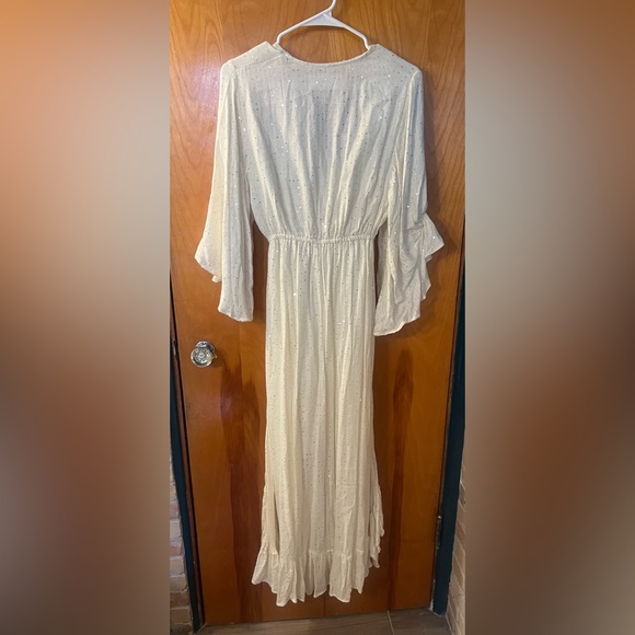Juliana Sequin Cream Sundress size XS/S - Picture 6 of 6
